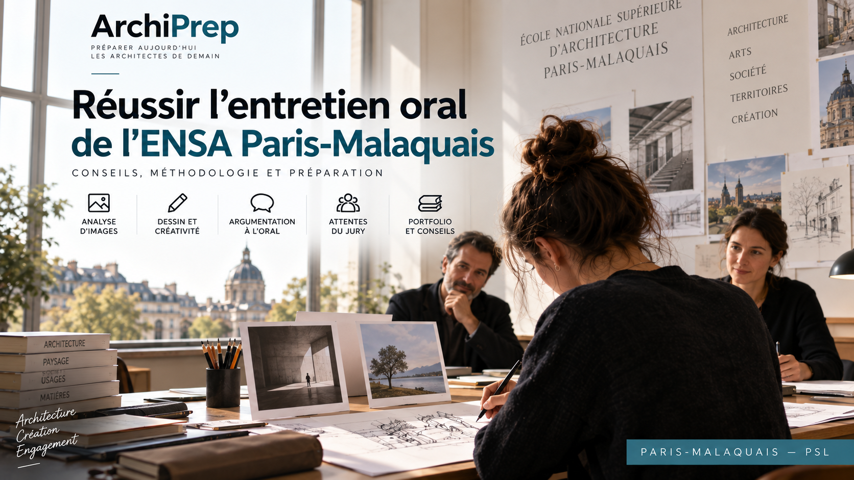 Entretien ENSA Paris-Malaquais : images, croquis et préparation de l’oral