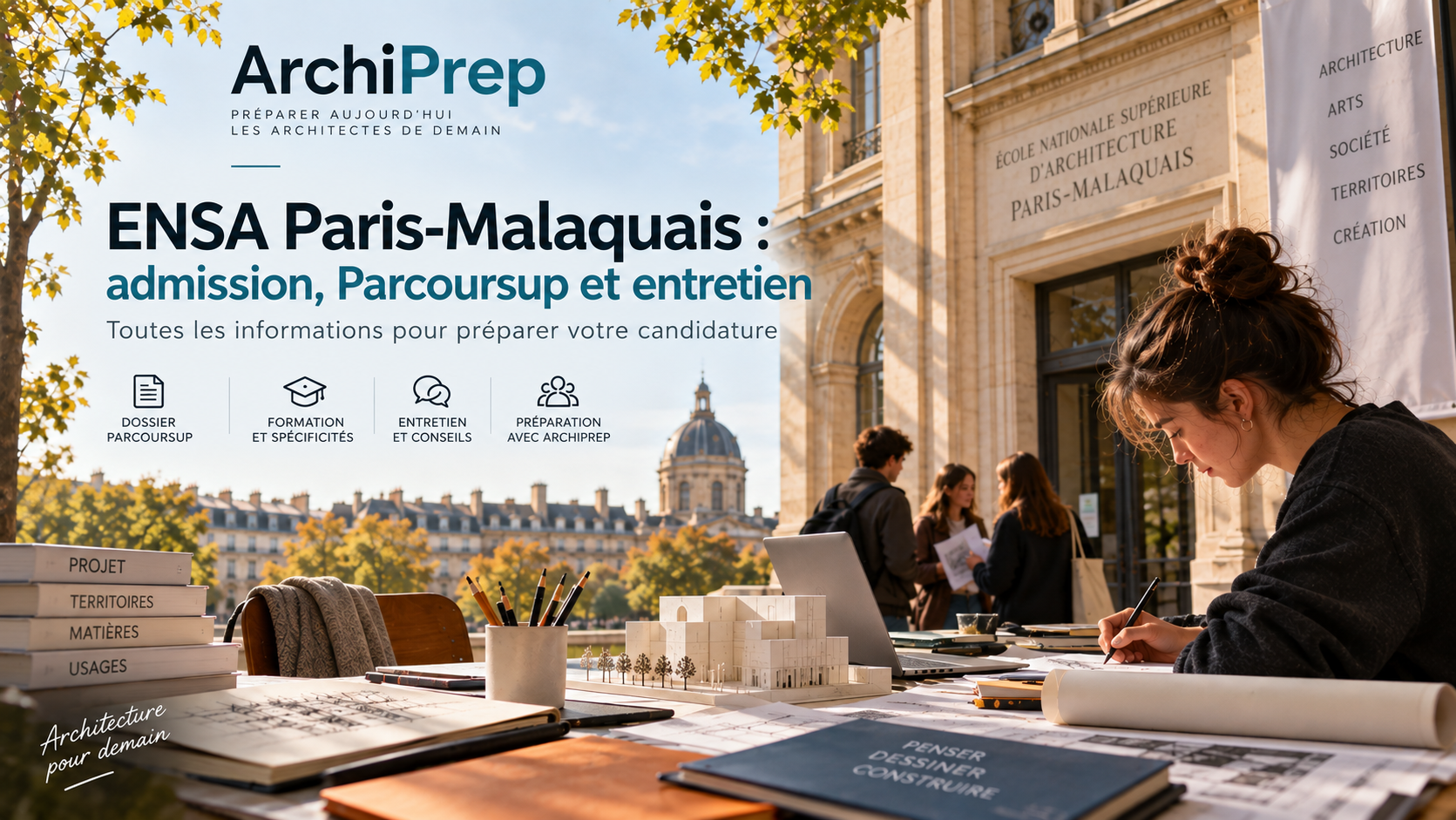 ENSA Paris-Malaquais – admission Parcoursup et entretien avec ArchiPrep